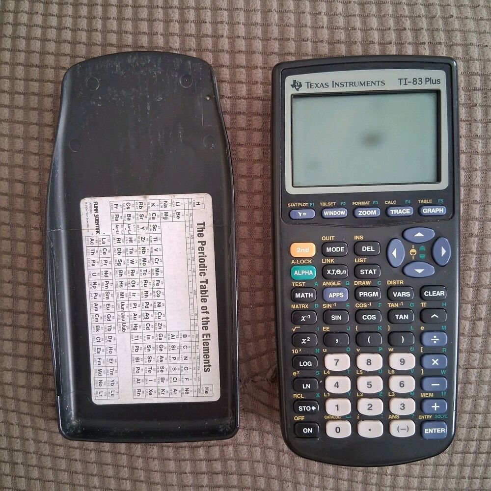 Texas Instruments TI-83 Plus Graphing Calculator + Cover Tested Read